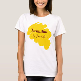 Camiseta Ceremonia de Haldi haldi coincidiendo con la perso