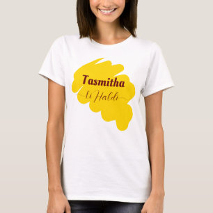 Camiseta Ceremonia de Haldi haldi coincidiendo con la perso