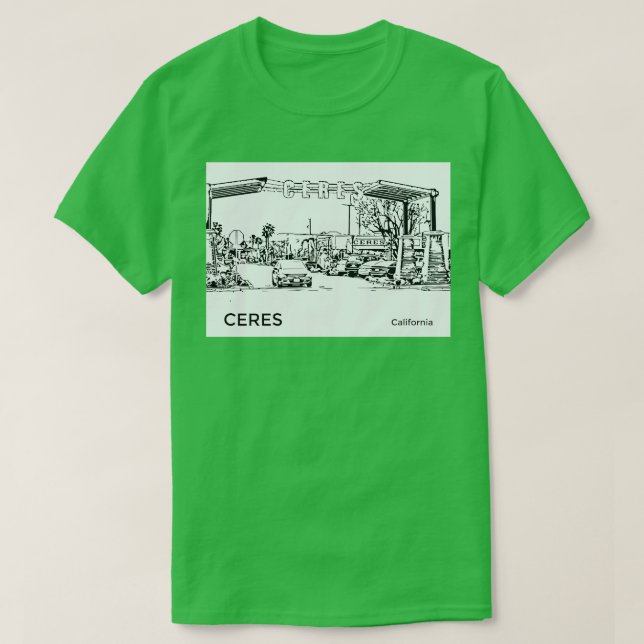 Camiseta Ceres California TShirt (Diseño del anverso)