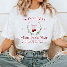 Camiseta Cereza en la parte superior | Dama de honor de la