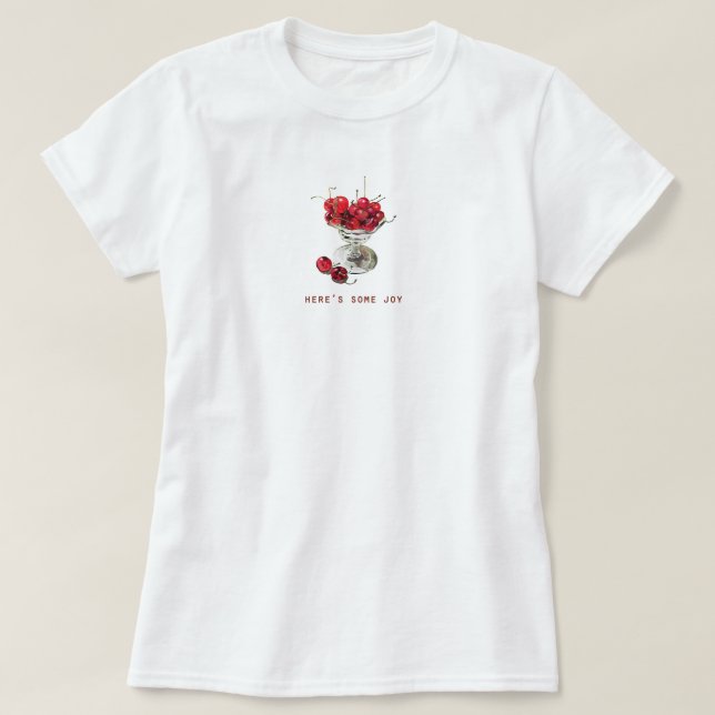 Camiseta Cereza estética linda verano fruta fresca dulce (Diseño del anverso)