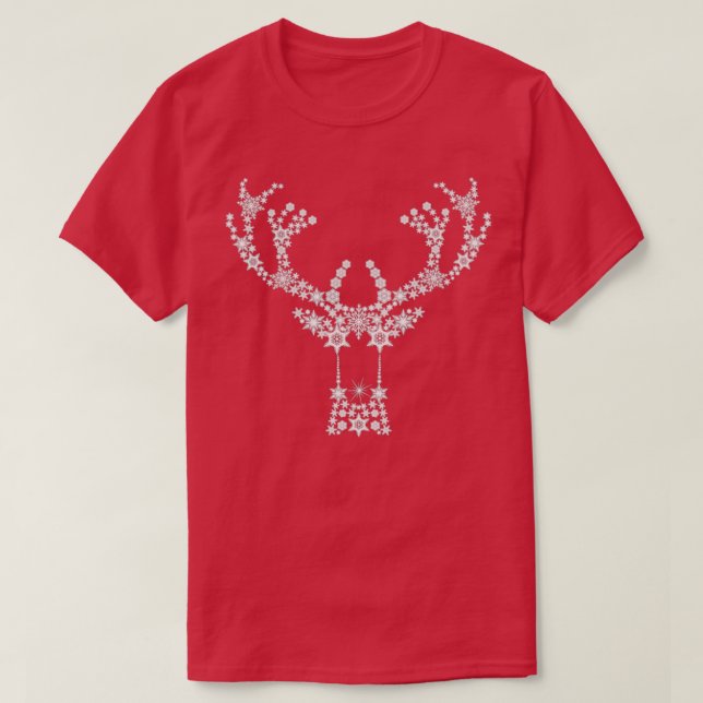 Camiseta Cereza Gazelle Feliz Navidad Año Nuevo (Diseño del anverso)