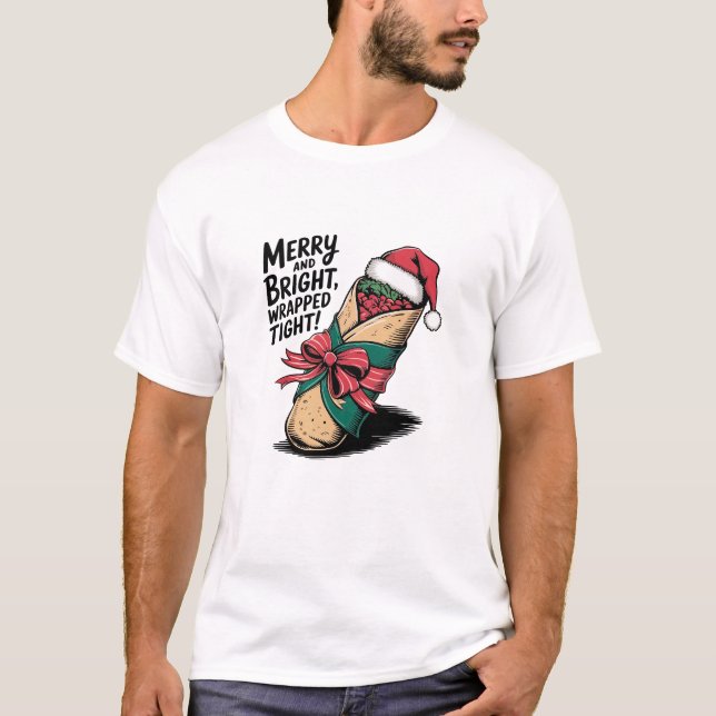Camiseta Cereza y brillantez: Un burrito de Navidades festi (Anverso)