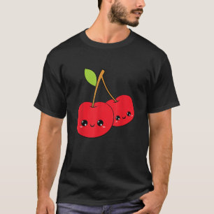 Camiseta cerezas cereza lindo adorable bonito kawaii sonris