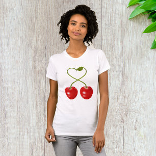 Camiseta Cerezas Con Stems Womens T-Shirt
