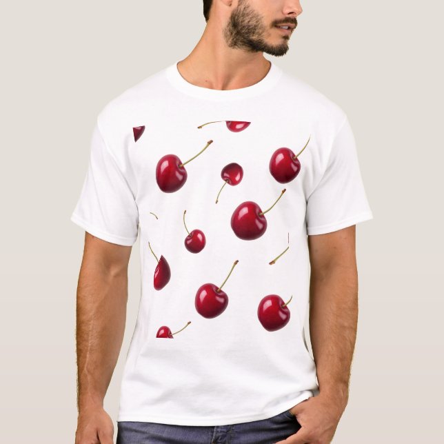 Camiseta Cerezas Dispersas (Anverso)