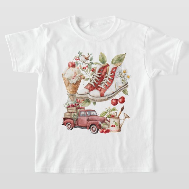 Camiseta Cerezas dulces de verano (Distribución)