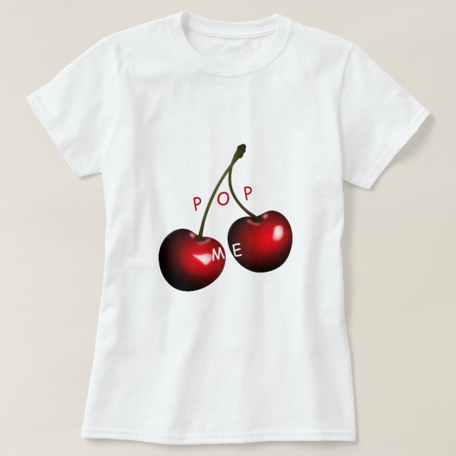 Camiseta Cerezas dulces rojas - Pop Me (Diseño del anverso)