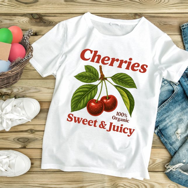 Camiseta cerezas dulces y jugosas (Subido por el creador)