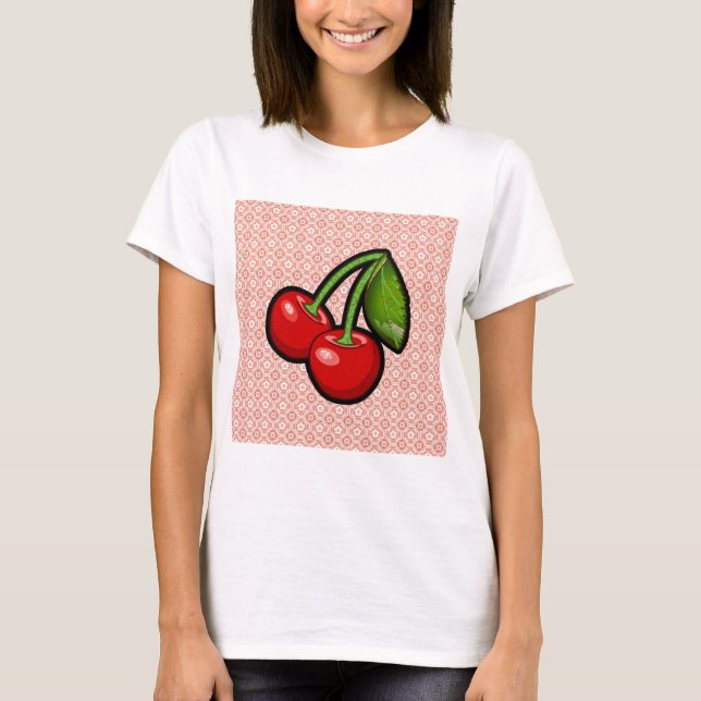 Camiseta Cerezas en la flor (Anverso)