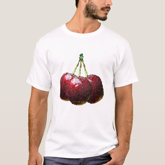 Camiseta Cerezas negras (Anverso)