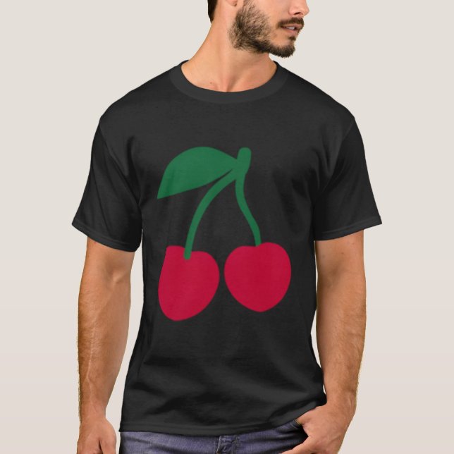 Camiseta Cerezas rojas (Anverso)