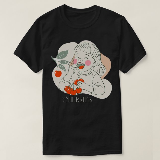 Camiseta Cerezas TShirt 2 (Diseño del anverso)