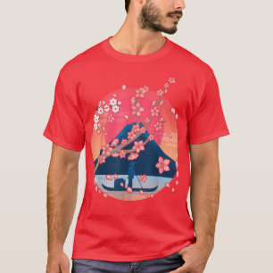 Camiseta Cerezo de la flor de la Bonito rosa japonesa Sakur