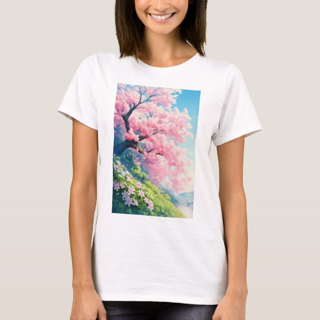 Camiseta Cerezo en Flor (Anverso)