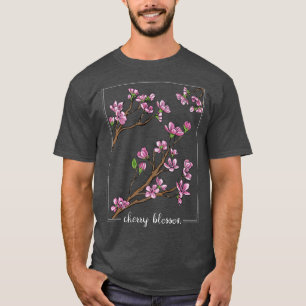 Camiseta Cerezo en flor de arte japonés Sakura en Japón