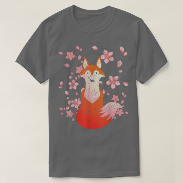 Camiseta Cerezo en flor de fauna silvestre Lover Sakura (Diseño del anverso)