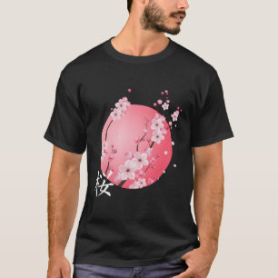 Camiseta Cerezo en flor Kanji Sakura Sunrise Japan Cherer