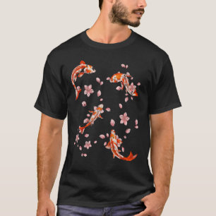 Camiseta Cerezo en flor Nishikigoi Sakura Taisho Sanke Koi