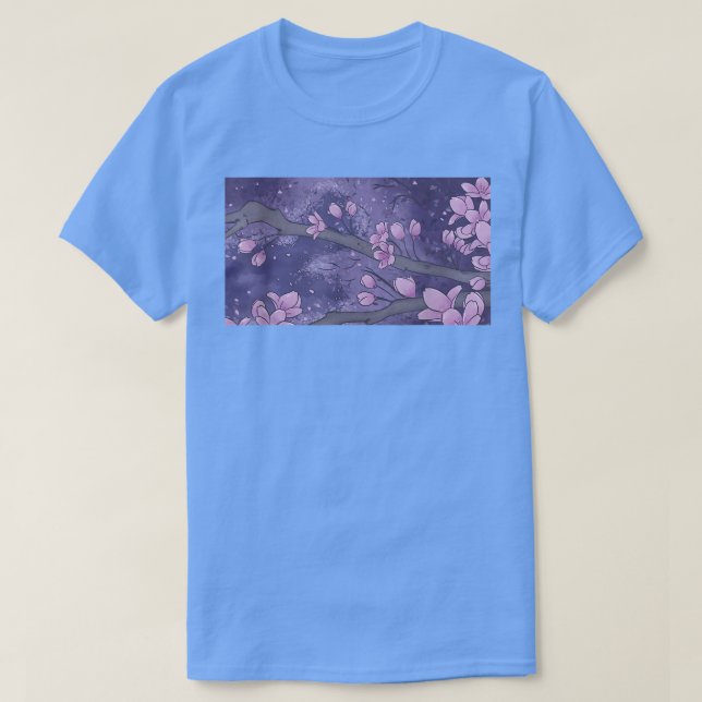 Camiseta Cerezo en flor Sakura Tree Mt Fuji Japón (Diseño del anverso)