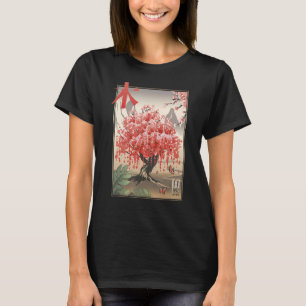 Camiseta Cerezo en flor Sakura Tree Mt Fuji Japón