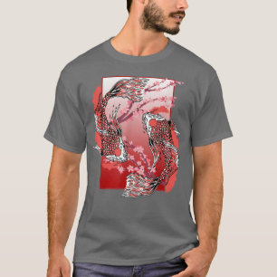 Camiseta Cerezo en flor Taisho Sanke Carp Fish Pond Sakura