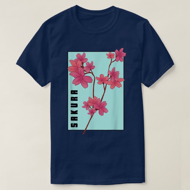 Camiseta Cerezo sakura florece primavera japonesa (Diseño del anverso)