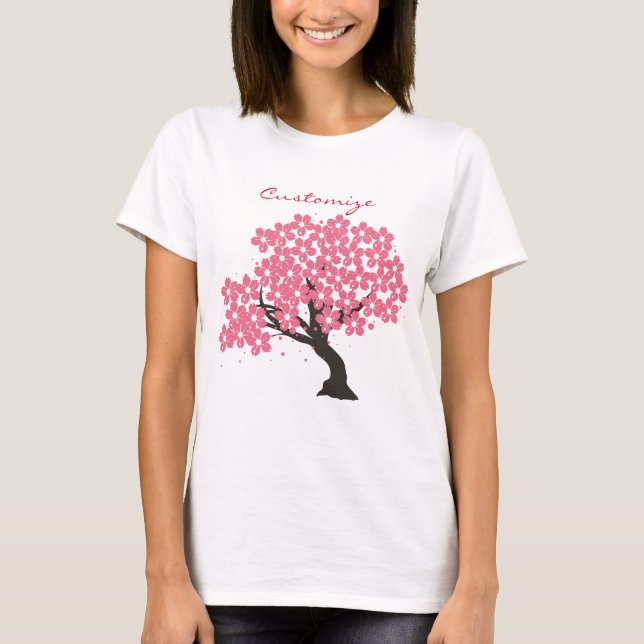 Camiseta Cerezo sakura japonés florece Thunder_Cove (Anverso)