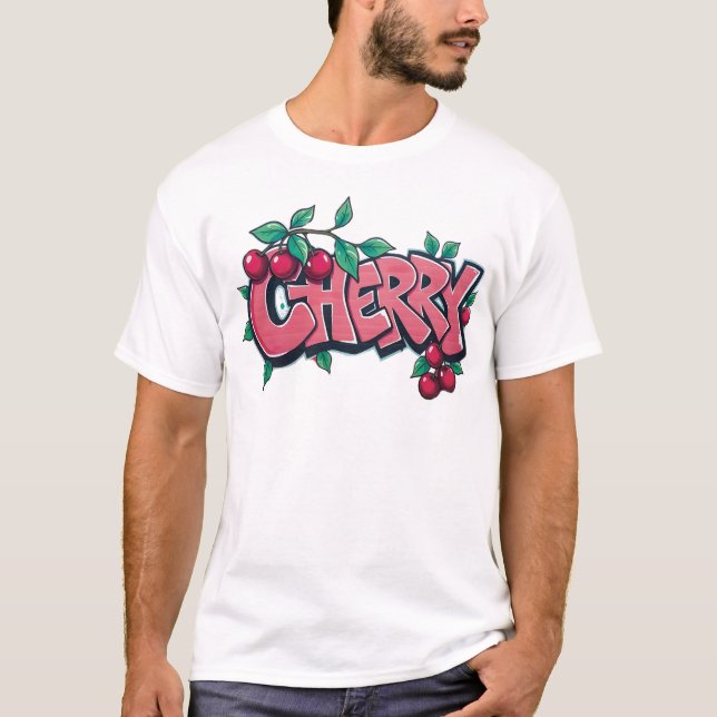 Camiseta cerise, cherrygraffiti, fruit, street art, urban (Anverso)