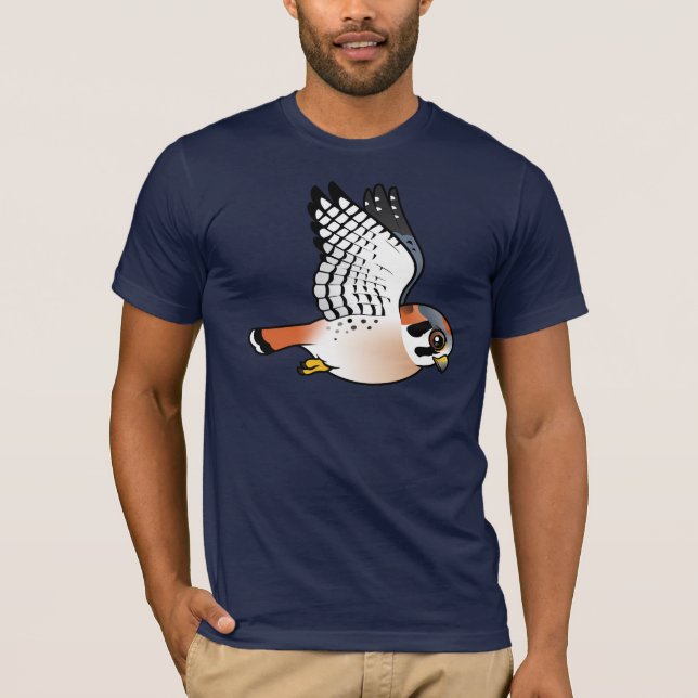Camiseta Cernícalo americano en vuelo (Anverso)