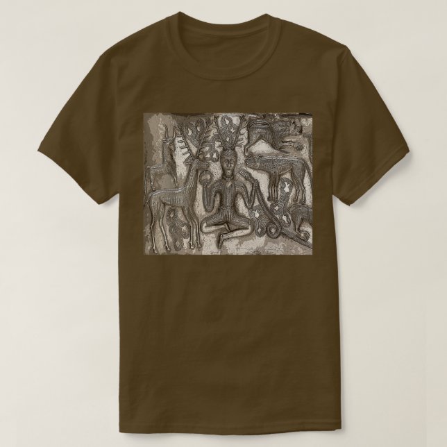 Camiseta Cernunnos Celtic Horned God Paganism Pagan Tee  (Diseño del anverso)