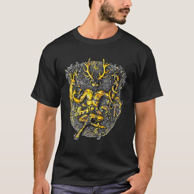 Camiseta Cernunnos Deer Horn Celtic God (Anverso)