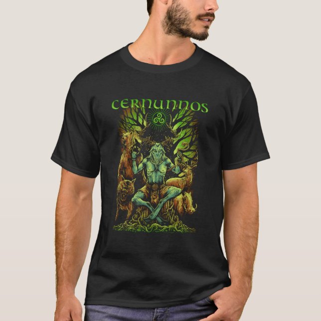 Camiseta Cernunnos Mithología celta Pagan el Dios Pullove i (Anverso)
