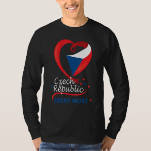 Camiseta Cerny La Mayor Parte De La República Checa Bandera