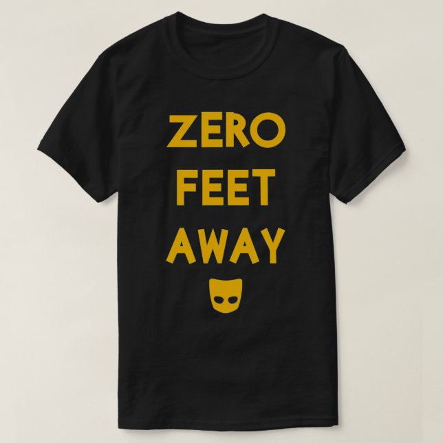 Camiseta Cero 0 pies de distancia divertidos cruceros gay (Diseño del anverso)