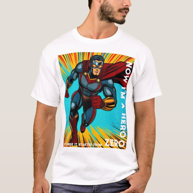 Camiseta Cero al héroe (Anverso)