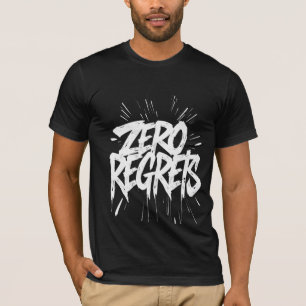 Camiseta Cero arrepentimientos Poster Grunge Negrita DrIP m
