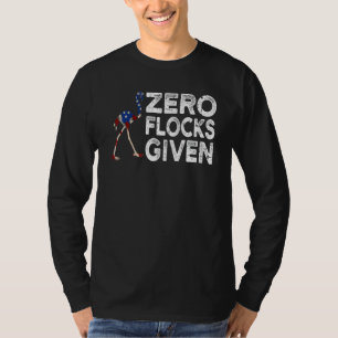 Camiseta Cero Bandadas Dadas Bandera De Estados Unidos Flam