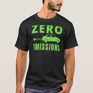 Camiseta Cero Emisiones 100 Del Tiempo Coche Eléctrico EV