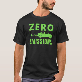 Camiseta Cero Emisiones 100 Del Tiempo Coche Eléctrico EV
