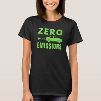 Camiseta Cero Emisiones 100 Del Tiempo Coche Eléctrico EV