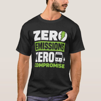 Camiseta Cero Emisiones Cero Compromisos Vehículo Eléctrico