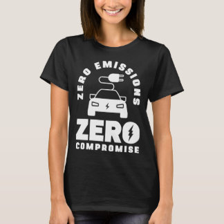Camiseta Cero Emisiones Cero Compromisos Vehículo Eléctrico