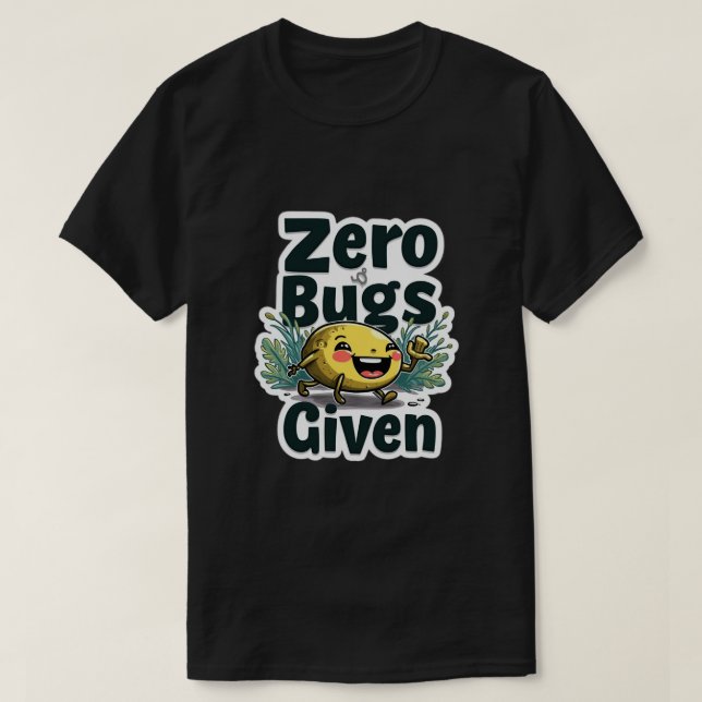 Camiseta Cero errores a los programadores graciosos (Diseño del anverso)