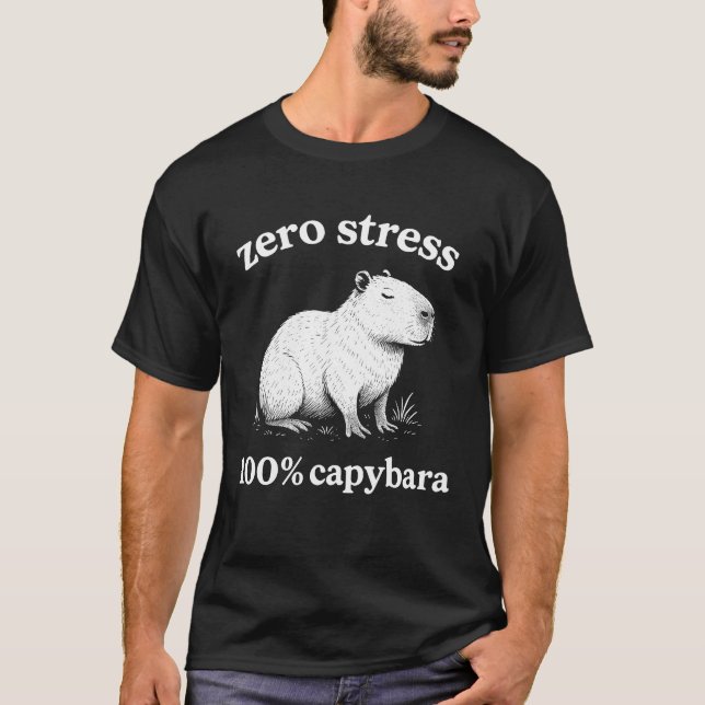 Camiseta Cero Estrés 100% Carpincho (Anverso)