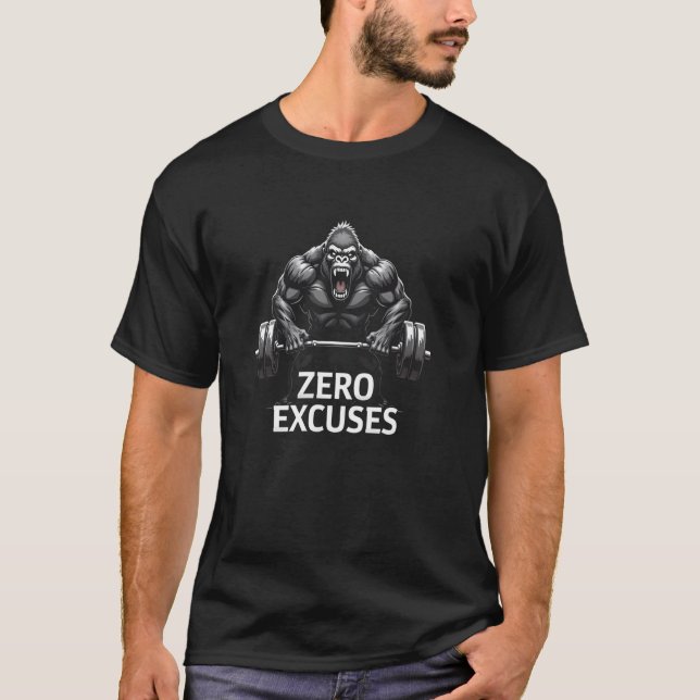 Camiseta Cero Excusas Divertido (Anverso)