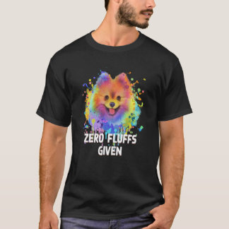 Camiseta Cero Fluffs Dado Pomeranian Pom Pom Humor Perro  1