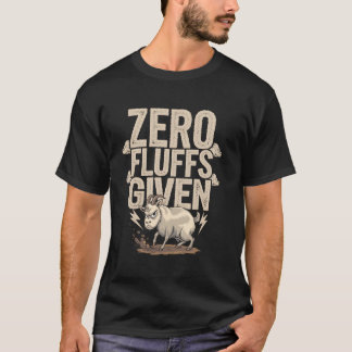 Camiseta Cero Fluffs Dados Humor Divertido Cabra Enojada