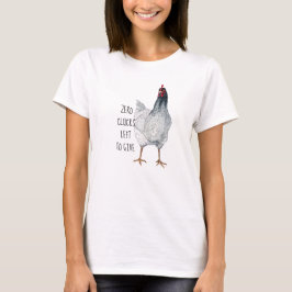 Camiseta Cero garras para dar pollos grises