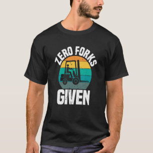 Camiseta Cero horquillas Dada Al Conductor Del Elevador De 